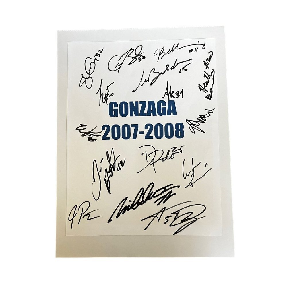 Signature Basketball Player Team 2007–2008 Gonzaga Bulldogs